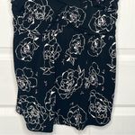 Torrid  1 Black White Rose Print Tank Top Criss Cross Straps Babydoll Photo 2