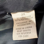 Dress Barn Blue Paisley Tapestry Jacquard Blazer Jacket Boho Vintage Size 2X Photo 4