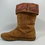 UGG  Lo Pro Brown Suede Button Foldover Boots with Logo Cuff 8 Photo 1