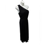 Banana Republic  100% SILK One Shoulder Maxi Dress Sz 8 Gown Vintage Y2K Witchy Photo 1