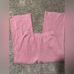 PINK - Victoria's Secret Victoria Secret Pink Premium Fleece Wide-Leg Pants Photo 7