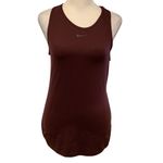 Nike  Pro Women's Burgundy Racerback Running, Group Fitness Tank Top Photo 5