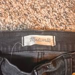 Madewell 10" High-Rise Skinny Jeans Button Fly Frayed Hem Black Wash Size 29 Photo 2