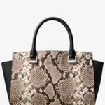 Michael Kors SELMA MEDIUM BAG COVER SWAP python print snake embossed leather Photo 0
