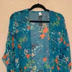 Blue floral CY Fashion sz S boho festival concert lightweight summer flowy Photo 4