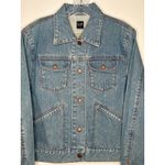 Gap Vintage Y2K Denim Trucker Jacket Light Wash Size L (2001)
Unisex Photo 3