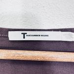 Alexander Wang Purple Brown V‎ Neck Long Sleeve Casual Shirt Women's Size Med Photo 6