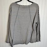 Madewell Blue Ivory Stripe Long Sleeve Knit Top Boxy N19 Photo 3