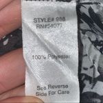 CAbi #988 Black Gray Python Snakeskin Long Sleeve Button Up Blouse Size Small Photo 4