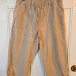 Gloria Vanderbilt  Shorts Womens Size Large Beige PullOn Drawstring Casual Cotton Photo 0