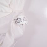 ZARA NEW  Cotton Shoulder Pad Sleeveless Crew Neck Boxy Tee Shirt White Medium Photo 2