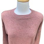 Topshop  Oversized Sweater Sz 6 Dusty Rose Pink Puff Sleeves  NWT Cozycore Photo 4
