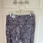 Zelos  XL Printed Shine Leggings Black Silver Gray NWT Photo 3