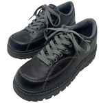 Skechers Vintage Y2K Chunky Heel Dark Brown Leather Oxfords Men’s 5/Women’s 6 Photo 4