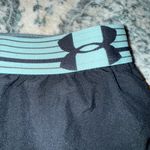 Under Armour  Women's Black Shorts with Light Blue Trim Photo 2