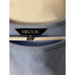 Misook  Women's Blue Knit Pleated Midi Dress Size M Mother of the Bride Formal Photo 1