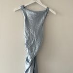 Reformation Nwt Casette Blue Silk Dress Photo 6