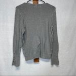 Catherine Malandrino  Gray Long Sleeve Crewneck Sweater‎ Size L Photo 3