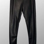 Hunter & Brown Black Faux Leather Spandex Leggings XL Photo 0