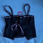 Edikted Peony Split Front Laced Top Photo 1