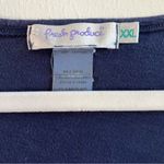 Fresh Produce Top Navy Blue V Neck Long Sleeves Tee Shirt Sz XXL GUC Rolled Hem Photo 2