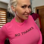 Nwt, Lavishly Paris Women’s Hot Pink “No Thanks” Shirt Size M Photo 3