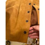 frame denim carmelo goat leather suede button down skirt 25 Photo 5