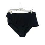 Lands' End  Women's Ruffle Black Swim Bottoms – Size 14 – New Photo 1