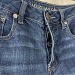 American Eagle  Size 4 Tomgirl Button Fly High Rise Distressed Skinny Jeans Cali Photo 5