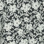 Lungo L'Arno Cardigan Womens Small Black White Floral Applique Flower Bohemian Photo 4