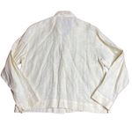 80s Vintage Jennifer Myles Buttercup yellow linen shirt jacketed Shacket large Yellow Photo 5