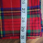 Lands' End rich red tartan plaid flannel pajama bottoms size small Photo 8