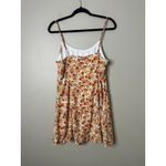 Lulus Babydoll Y2K Mini Dress Roses Floral Hippie Boho Cottagecore Sundress L Photo 4
