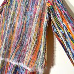 Splattered Paint Art to wear textured layered mesh Gauze made in Turkey size L Orange Size L Photo 6