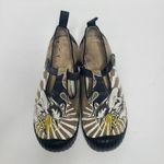 Dr. Martens Dr Doc Martens 12585 Shoes Womens 9 41 Tan Skulls Rising Sun Canvas Mary Jane Photo 4