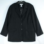 Sag Harbor  Stretch Black Blazer Womens Size 16 Photo 0