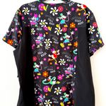 Disney NWT Mickey Mouse Tooniforms Licensed Positive Vibes  V-Neck Scrub Top 2XL Photo 6