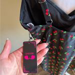 Cherry Print Black Swimsuit Photo 4