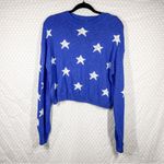 Beach Riot ‎ Blue White Star Knit Ava Sweater Photo 1