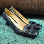 Cole Haan Black Leather Loafer Heels Photo 0