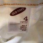 Old Navy white distressed skirt size 4 S small versatile 100% cotton Y2K Photo 6