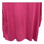 Hot Pink Open Back Athletic Short Sleeve Workout Top Size 1X Light Weight Blue Photo 4