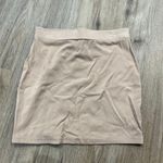 Forever 21 Tan Lace Up Front Mini Skirt Photo 4