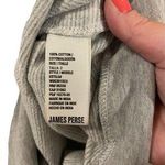 James Perse  Standard Striped Crewneck Sweatshirt Gray Size 2(M) Coastal Classic Photo 4