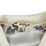 About A Girl  White Floral Lightweight Bomber Jacket Zip Up XL Cottagecore Photo 1