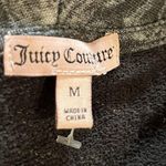 Juicy Couture Sequin Cardigan Medium Open Front Vest Gray Silver Pockets Y2K 90s Photo 5