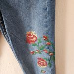 Topshop Moto Jamie Floral Embroidered Jeans High Waisted Skinny Ankle Pants 26 Photo 7