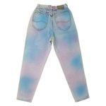 Lee Vintage 90s  Riders Cotton Candy Dyed Pink & Blue Mom Jeans Photo 2