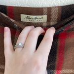 Eddie Bauer Vintage Brown Plaid Maxi Wrap Skirt Photo 5