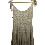 Altar'd State Altar’d State Tie Strap Floral Ruffle Crochet Mini Dress in Yellow Size S Photo 2